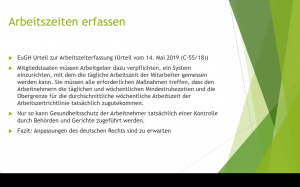 Arbeitszeiten erfassen Minijobs